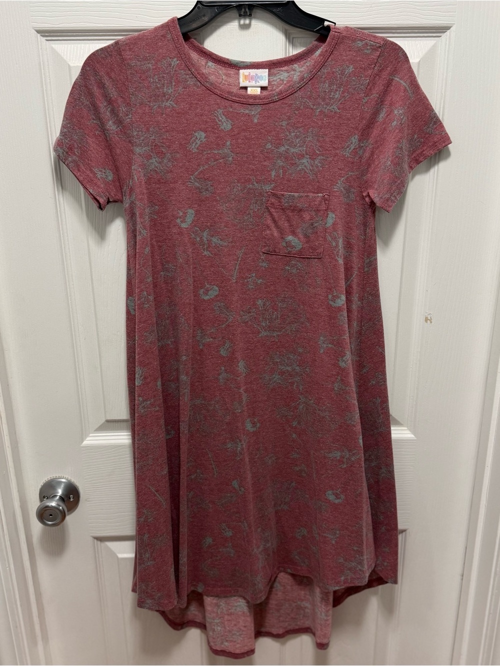 LuLaRoe Heathered Rose Floral Dress